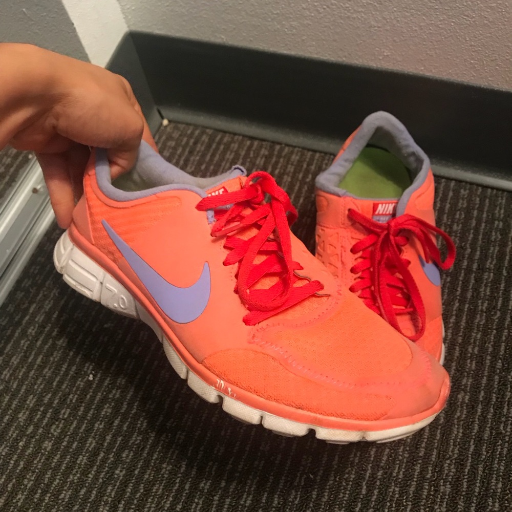 Coral Nike Sneakers